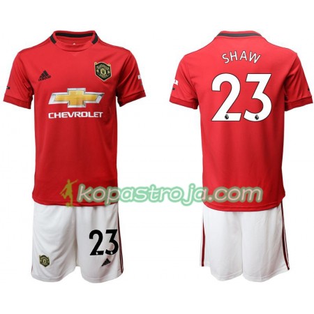 Billiga Fotbollströjor Manchester United Shaw 23 Barn Hemma tröja 2019/20 Kortärmad